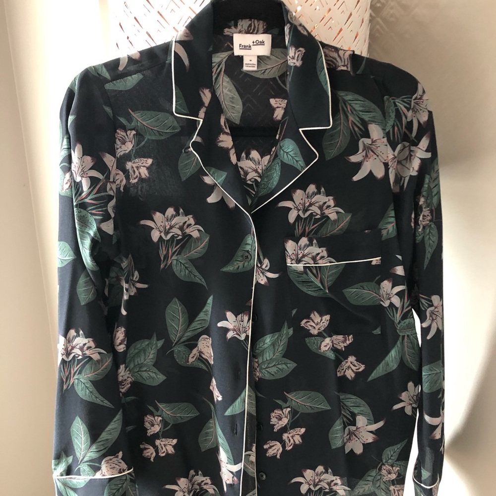 Silky button top